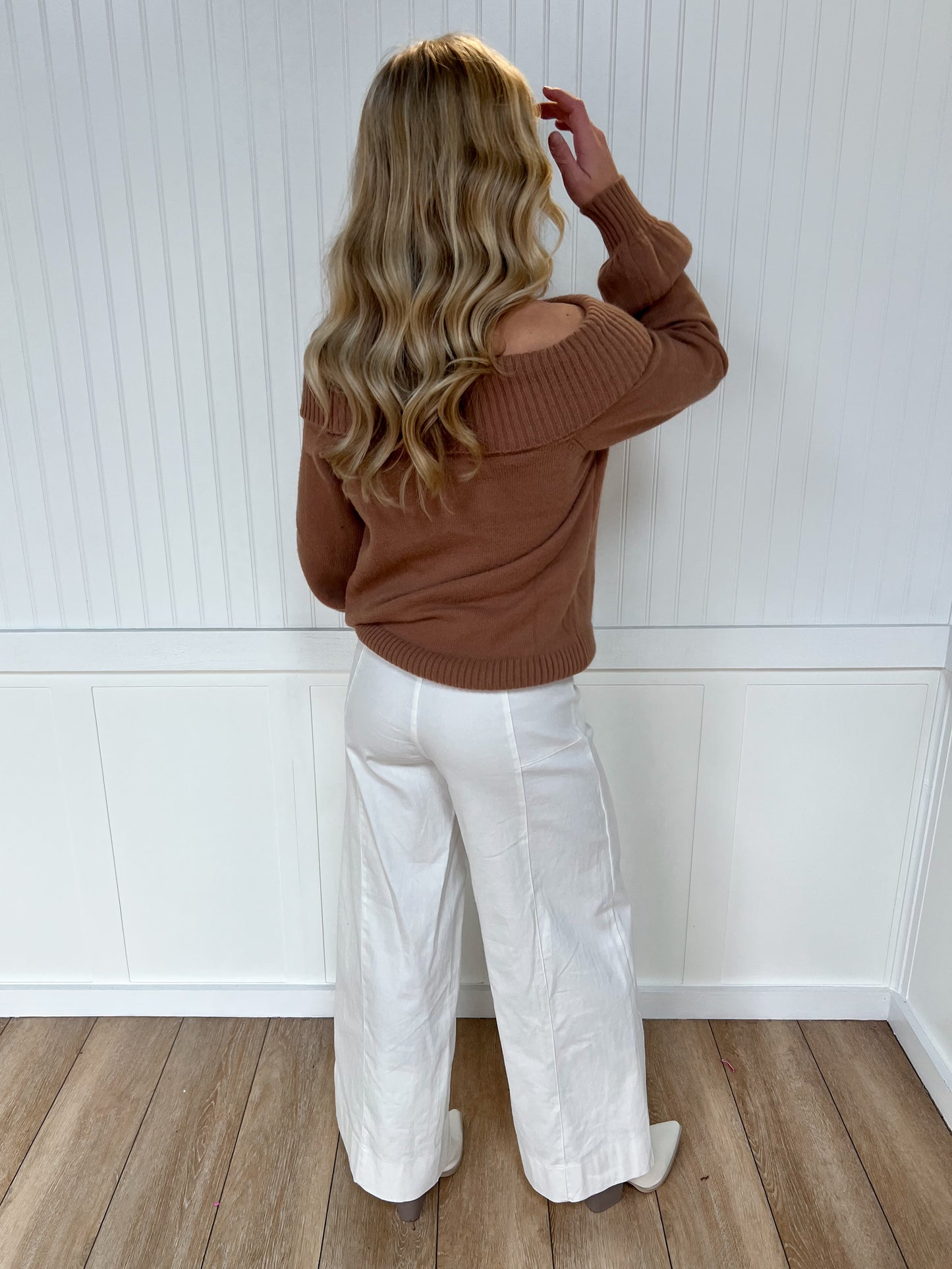 Fiona Wide Leg Full Length Stretchy Cotton Twill Pants-Apparel & Accessories-in february-08/28/25,BIN A2,bottoms,CR 04/16/25,FD 05/13/25,OGP 69.99-The Twisted Chandelier