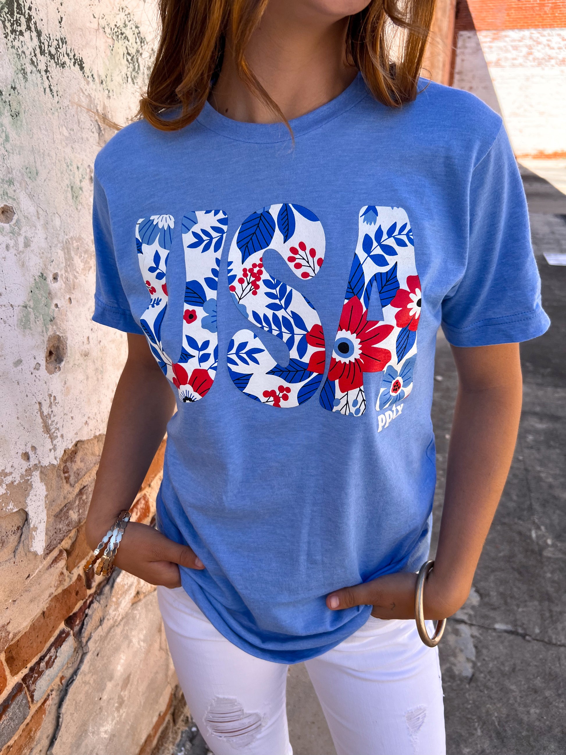 USA Graphic Tee-Apparel & Accessories-Prickly Pear TX-BIN A5-The Twisted Chandelier