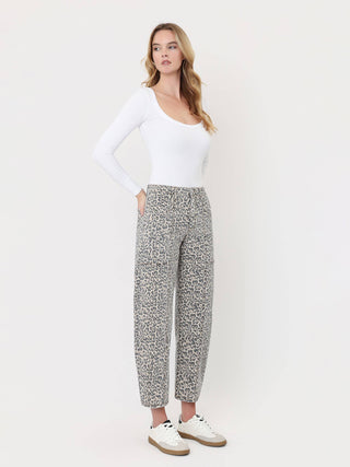 Maxine High Rise Leopard Print Utility Barrel Jeans-Pants-Lovervet by VERVET-bottoms,Fall Favorites,LV2309LPD,NewArrival-The Twisted Chandelier