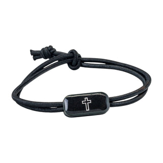 Tap To Pray® Survivor Series Tactical Bracelet-Tap To Pray-Onyx + Cross-The Twisted Chandelier