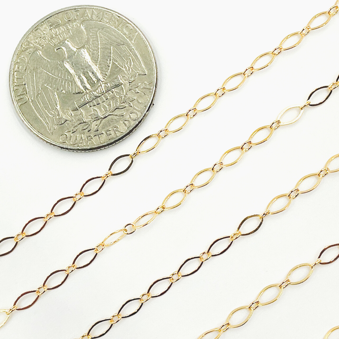 Lexi - 14K Gold Filled Oval & Round Links Chain. 1016FGF (Tier 1)-Permanent Jewelry-Jewels & Chains-The Twisted Chandelier