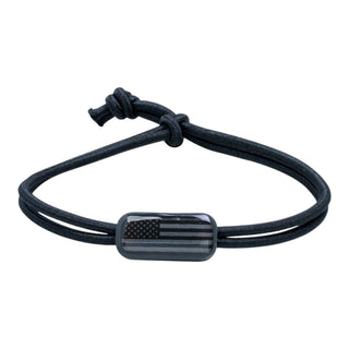 Tap To Pray® Survivor Series Tactical Bracelet-Tap To Pray-Onyx + Stealth Flag-The Twisted Chandelier