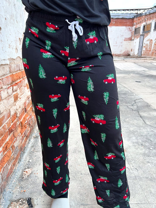 Hello Mello Holiday Lounge Pants - Home for the Holidays in-Loungewear-HELLO MELLO-BIN C5, Faire-The Twisted Chandelier