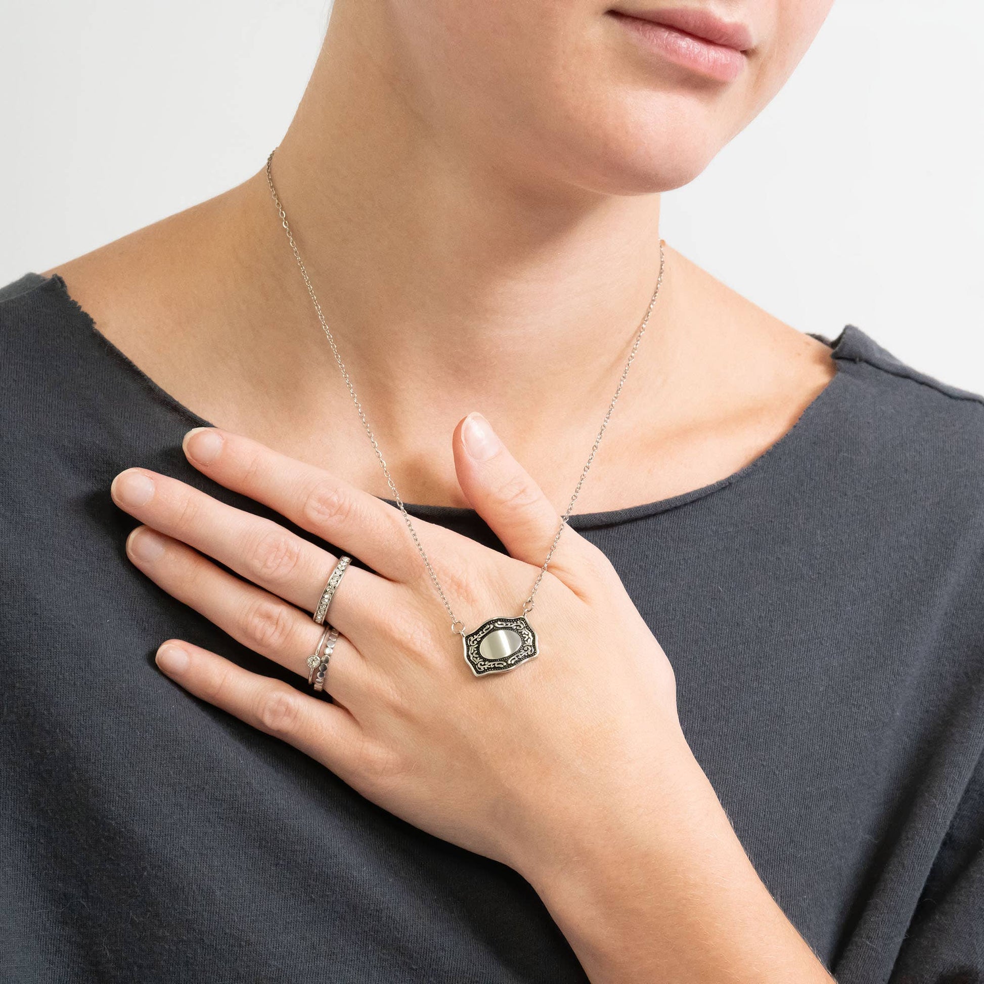 18K Gold PVD Stainless Steel Engravable Belt Buckle Charm-WJW-The Twisted Chandelier