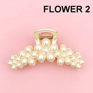 Pearl Hair Claw Clips-JOSSLYN by wall to wall-The Twisted Chandelier