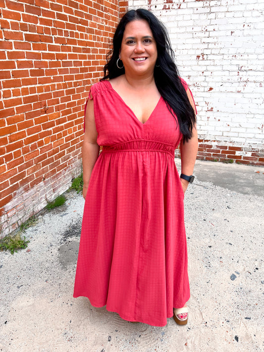 Valerie Textured Woven Goddess like Midi Flare Dress-Dress-Heyson-04/21/25,05/25/24,1st md,Bin a1,Max Retail,western & concert-The Twisted Chandelier