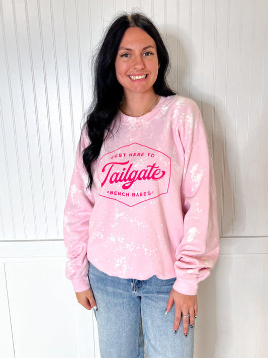 Pink Tailgate Sprinkled Sweatshirt-Sweatshirt-southern bliss co-Max Retail,not on the floor only in totes,Tops Collection,Winter tote T4-The Twisted Chandelier