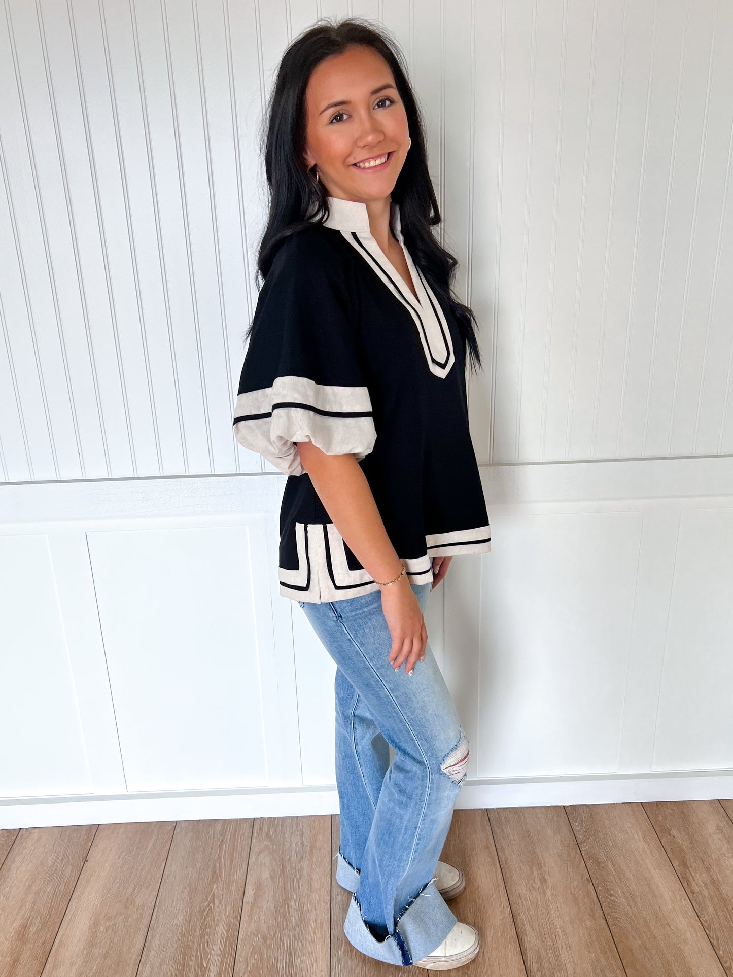 Blair Collared Pullover Top-The Twisted Chandelier-BIN A 3,FD 10/23/25,Tops Collection-The Twisted Chandelier