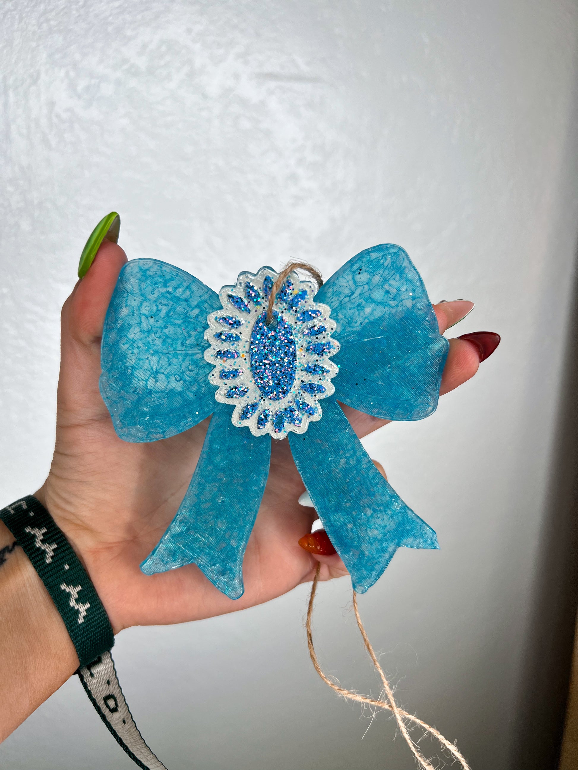 Bow with Squash Blossom Car Freshie-Southern Creek Wholesale-Birthday cake-Blue / Blue-The Twisted Chandelier