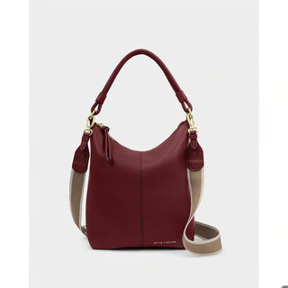 Hallie Satchel Bag - Cherry