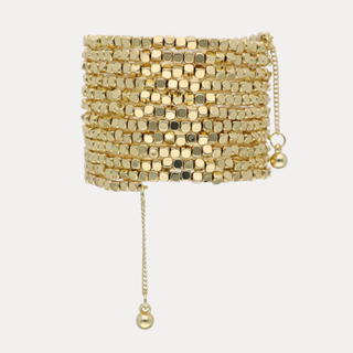 BuDhaGirl's Gold Omega Wrist Wrap-Bracelet-BuDhaGirl-The Twisted Chandelier