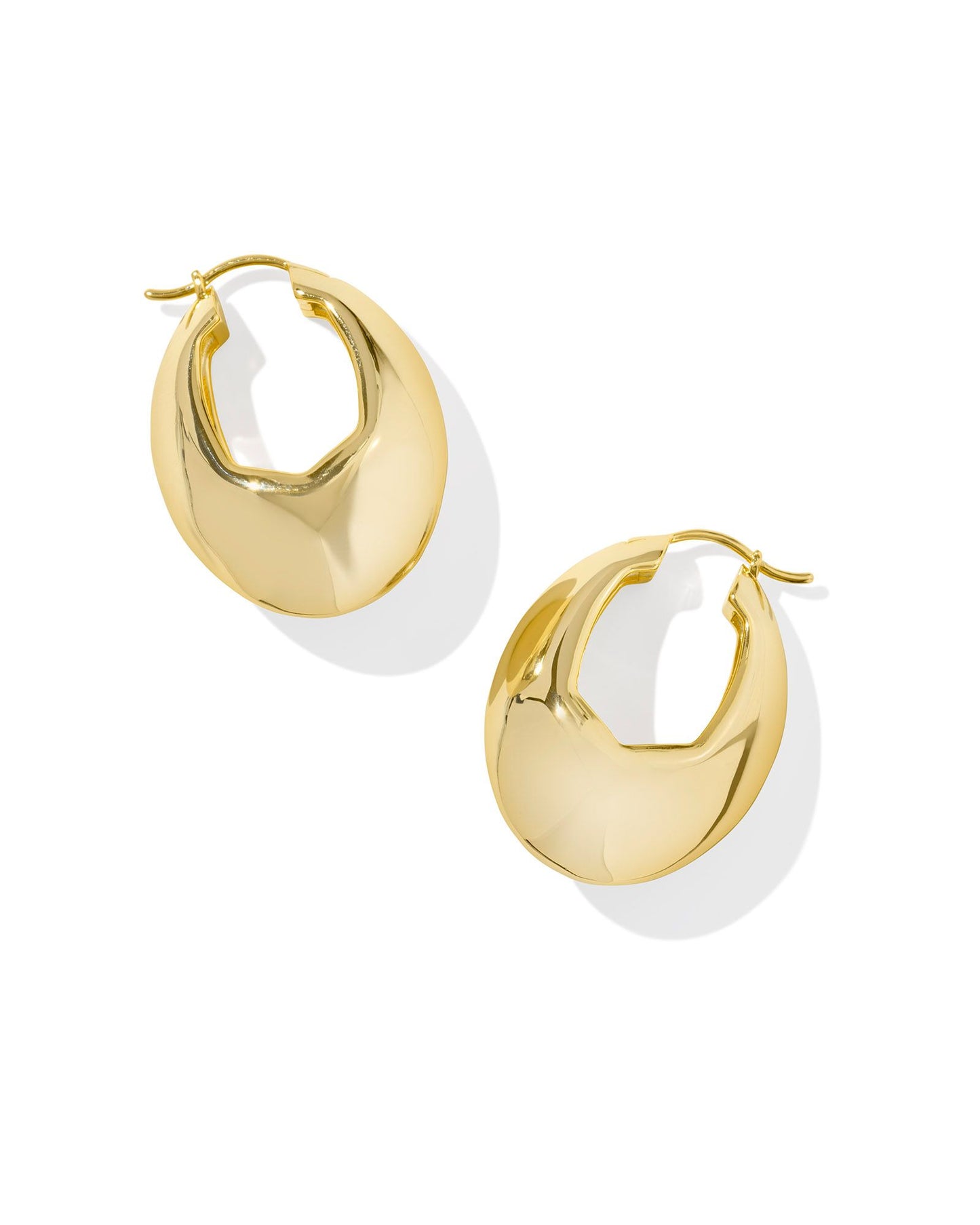 Kendra Scott Liana Hoop Earrings Gold-Earrings-Kendra Scott-E00659GLD-The Twisted Chandelier