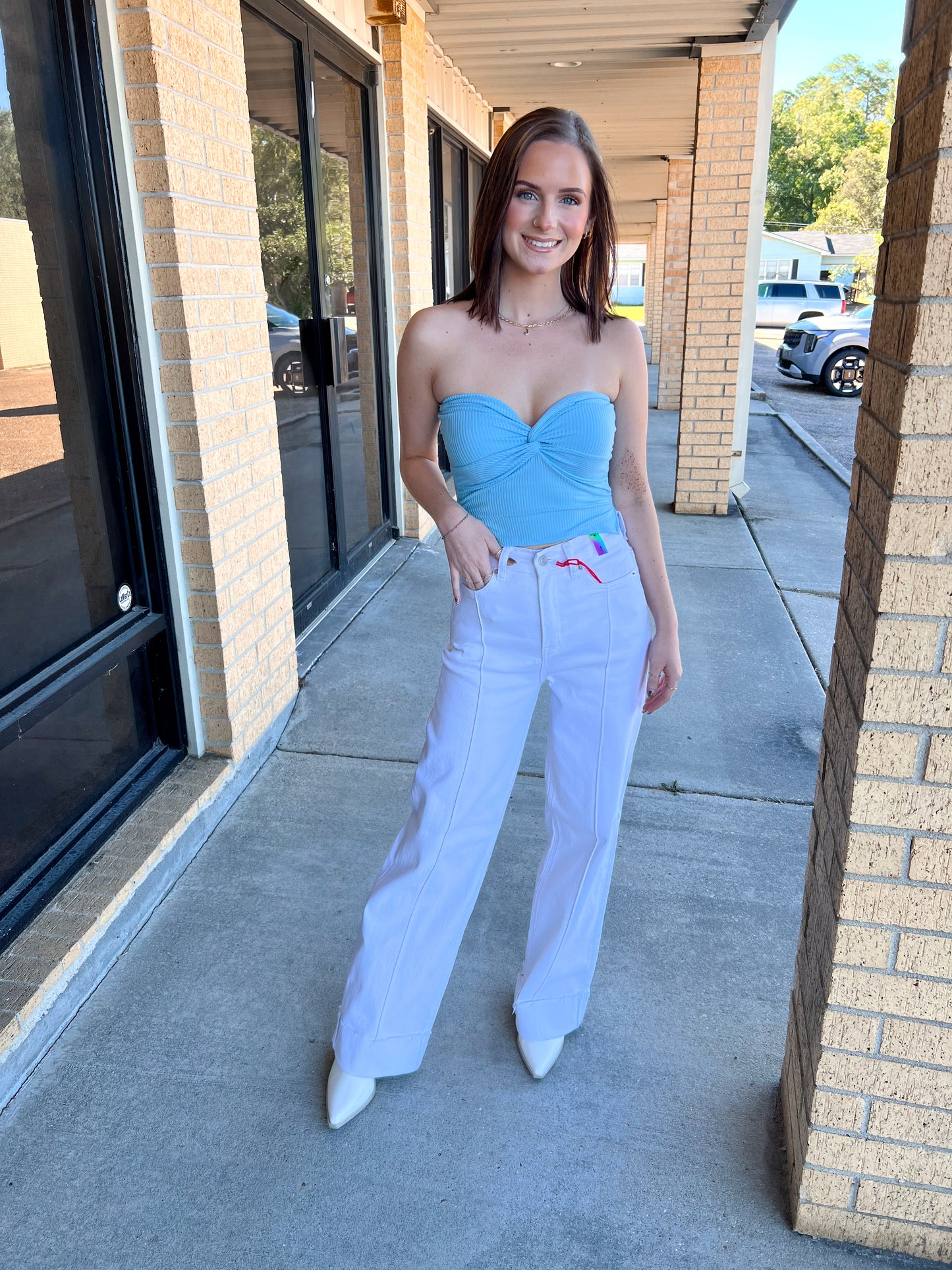 Renn Folded Hem Wide Leg Jeans-Wide Leg Jeans-Vibrant M.i.U-08/28/25,bottoms,FD 03/04/25,OGP 72.95-The Twisted Chandelier