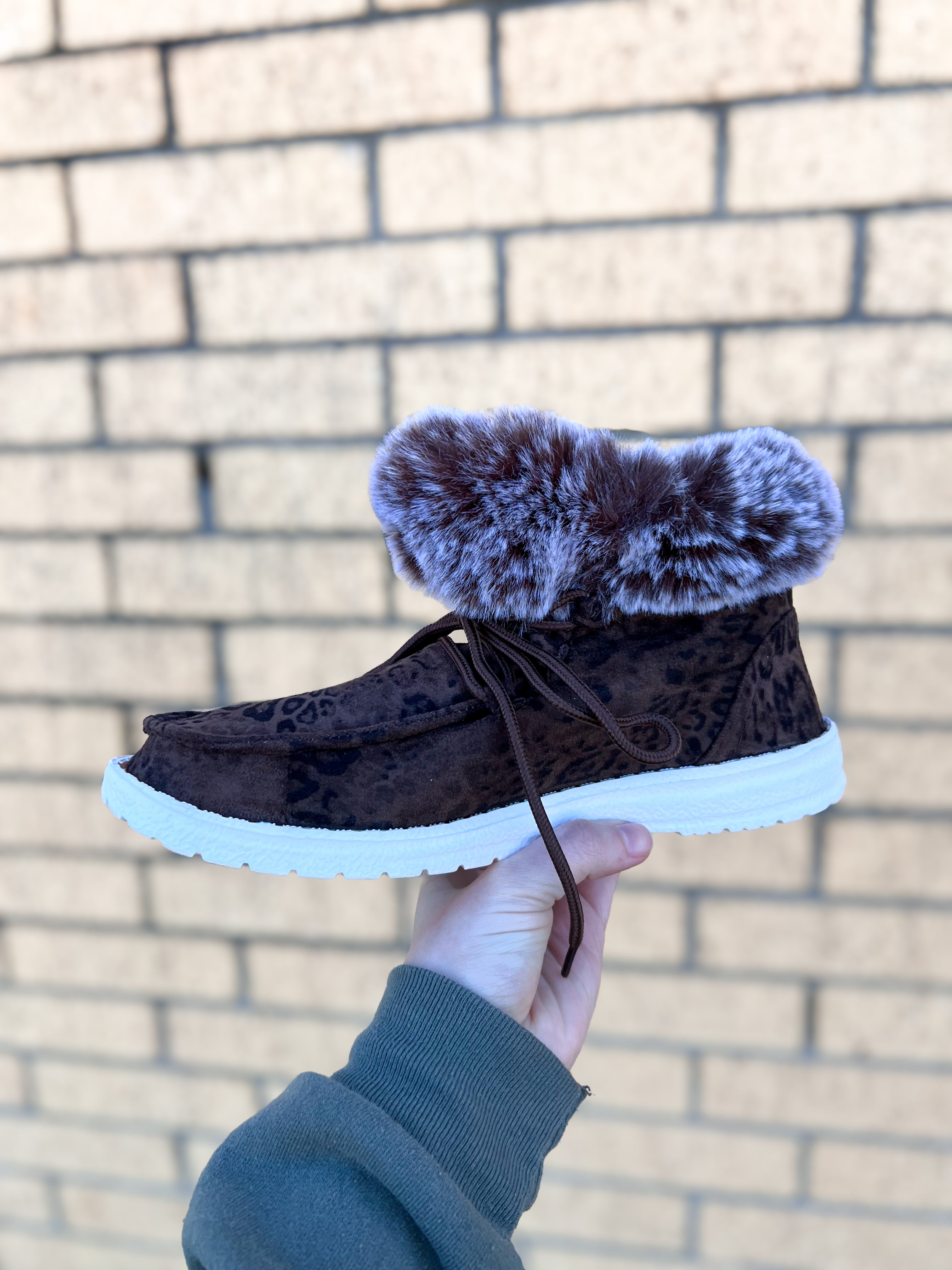 Fur lined high tops on sale