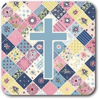 Tap To Pray® Magnets-Tap To Pray-Patchwork + Cross-The Twisted Chandelier
