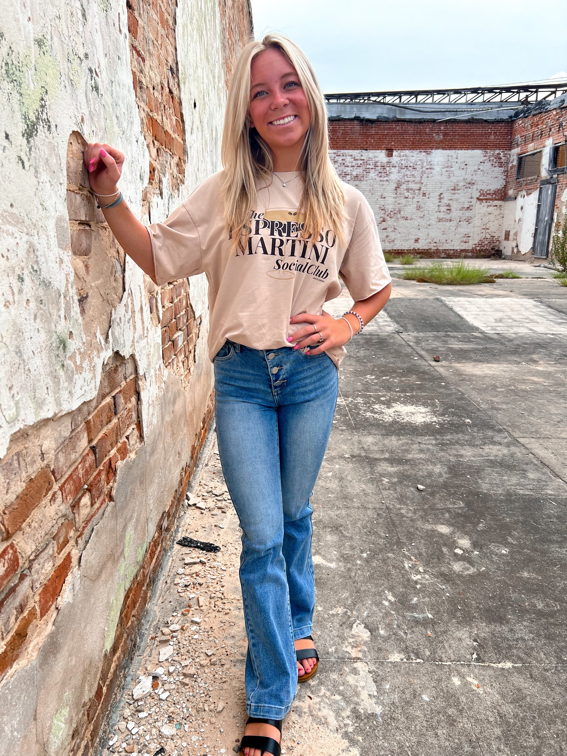 The Espresso Martini Social Club Tee-Top-Southern Grace Wholesale-11/11/24,1st md,7821B,BIN A5,Max Retail,Tops Collection-The Twisted Chandelier