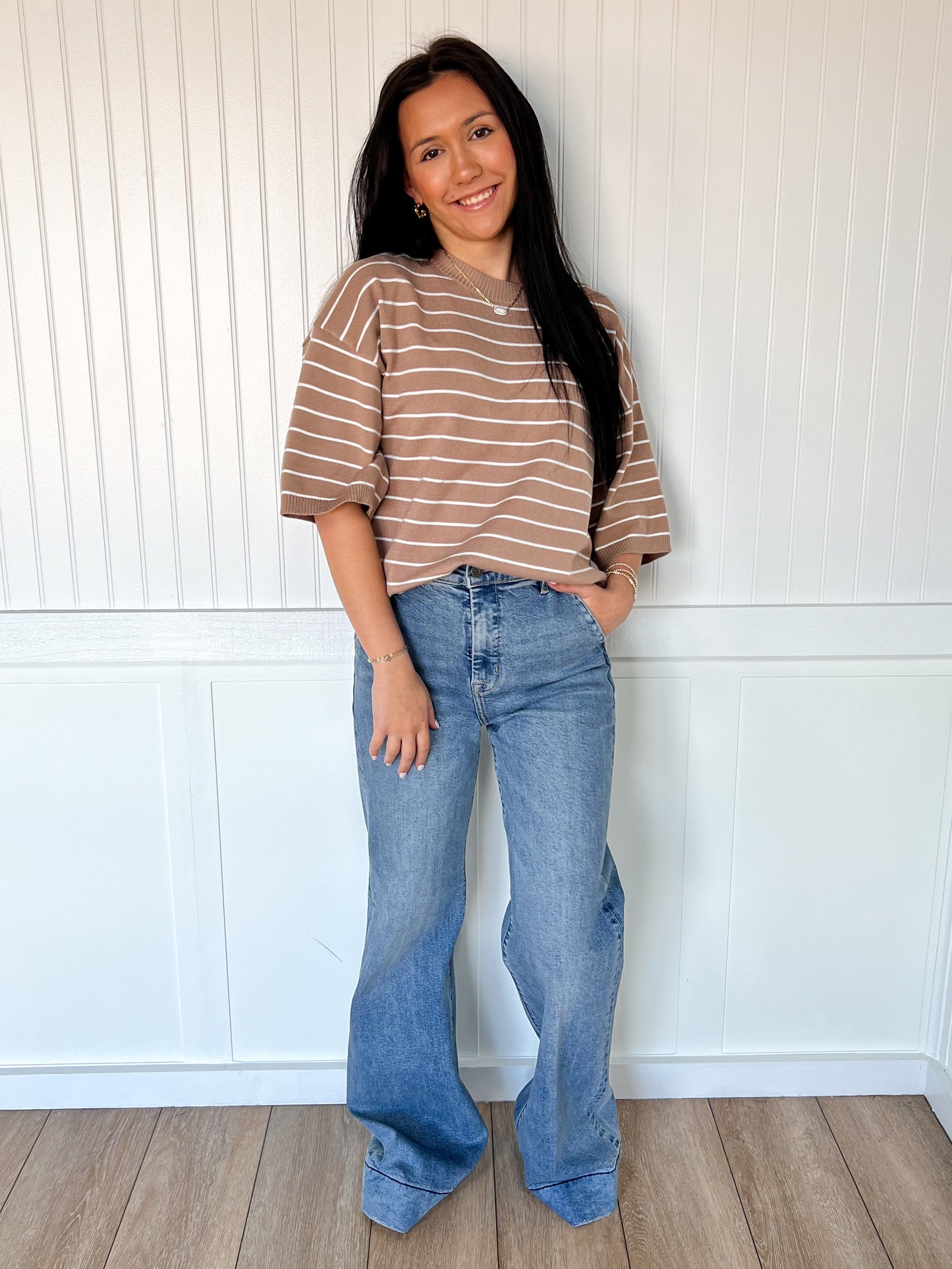 Reese Medium Dark Stretch High Rise Comfort Flare Jeans-Hidden Jeans-Bin b6,bottoms,FD 8/5/25-The Twisted Chandelier