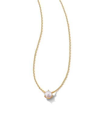 Kendra Scott Ashton Pearl Pendant Necklace Gold White Pearl-Necklace-Kendra Scott-N00089GLD-The Twisted Chandelier
