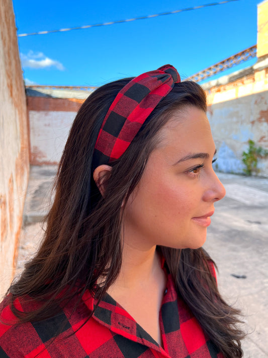 Bufflao Plaid Headband-Headband-Tees2urdoor--The Twisted Chandelier