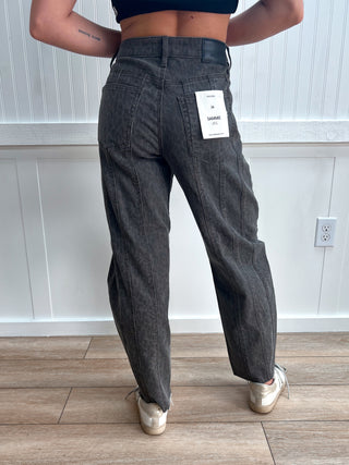 Sammie Brown Cheetah Seamed Barrel Jeans-Pants-Hidden Jeans-bottoms,FD 04/14/26-The Twisted Chandelier