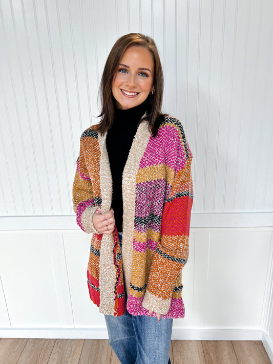 Miranda Oversized Color Block Cardigan-&MERCI-The Twisted Chandelier