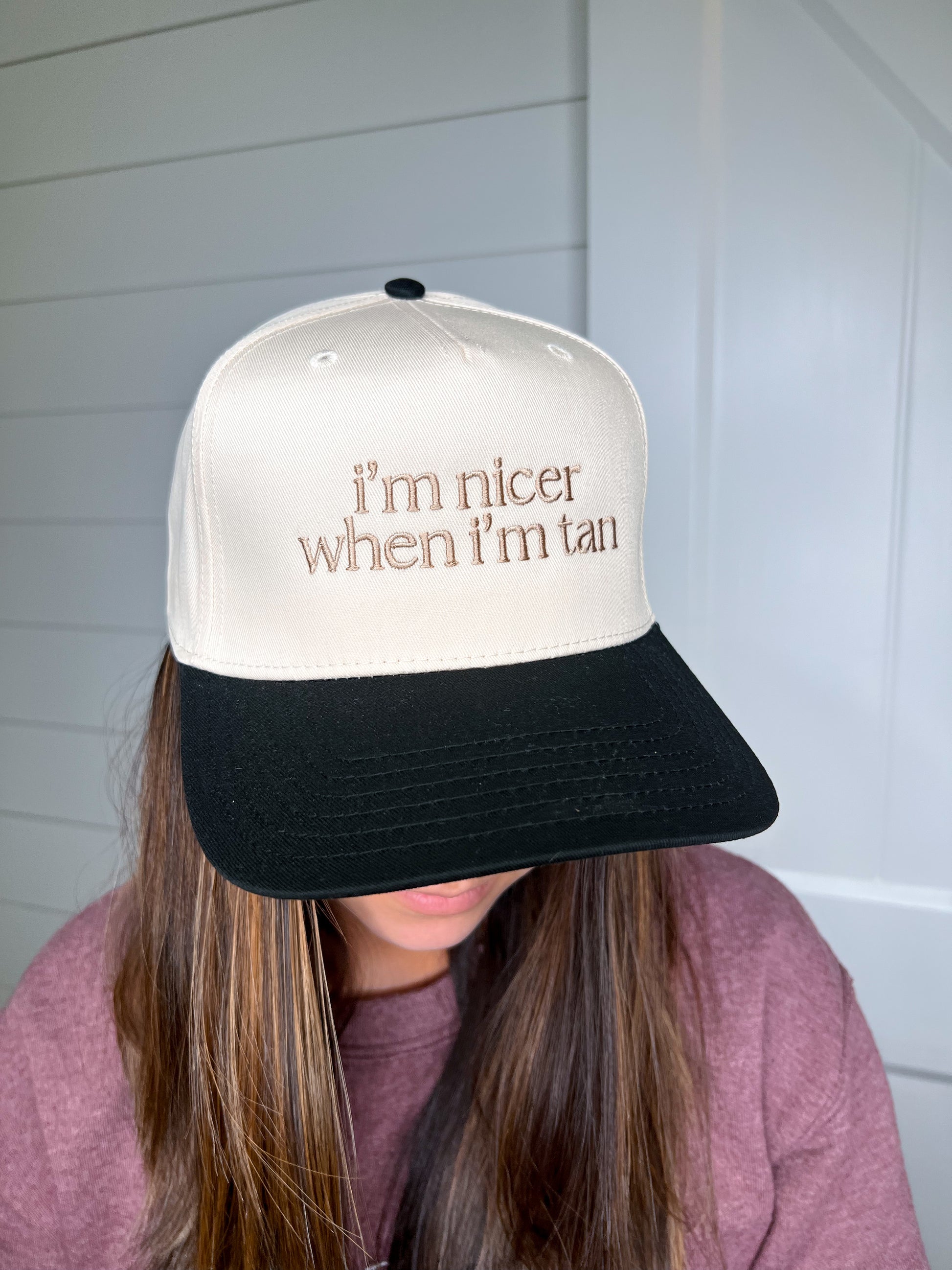 I'm Nicer When I'm Tan Two-Toned Vintage Hats-Katydid-FD 05/13/25-The Twisted Chandelier