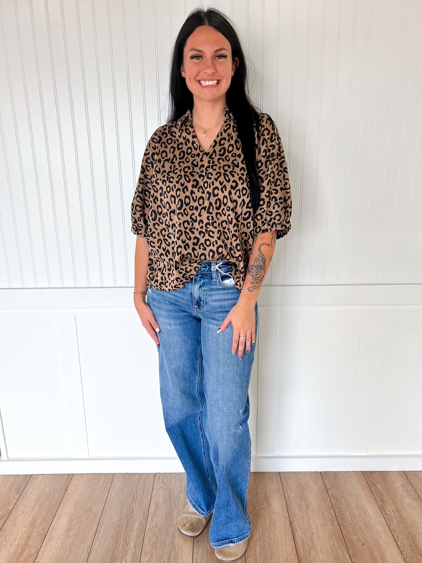 Nyx Drop Shoulder Leopard Top-top-jodifl-08/29/25,Bin B4,FD 08/26/25,G14258-2,OGP 59.99,Tops Collection-The Twisted Chandelier