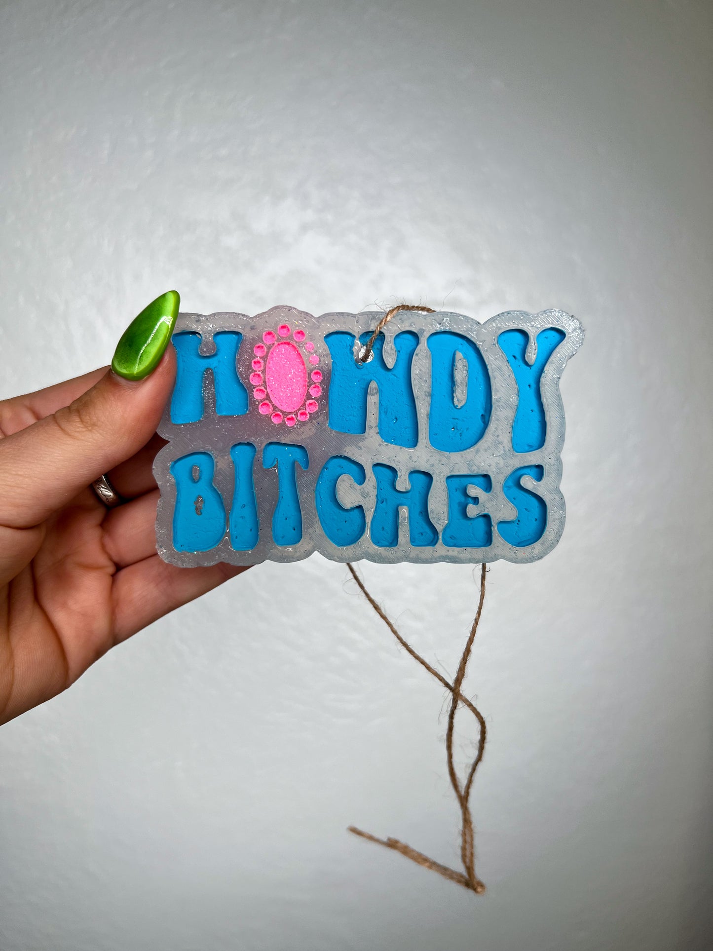"Howdy B*tches" Car Freshie-Southern Creek Wholesale-Leather & Lace-Blue-The Twisted Chandelier
