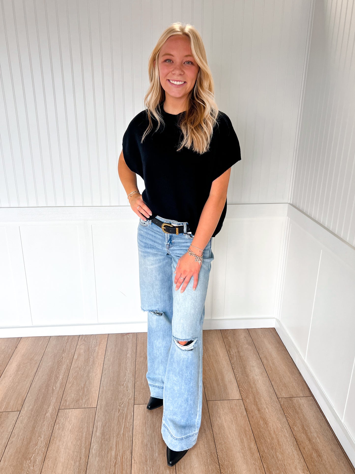 Marcie Dropped Shoulder Sweater Top-PINCH-Tops Collection-The Twisted Chandelier