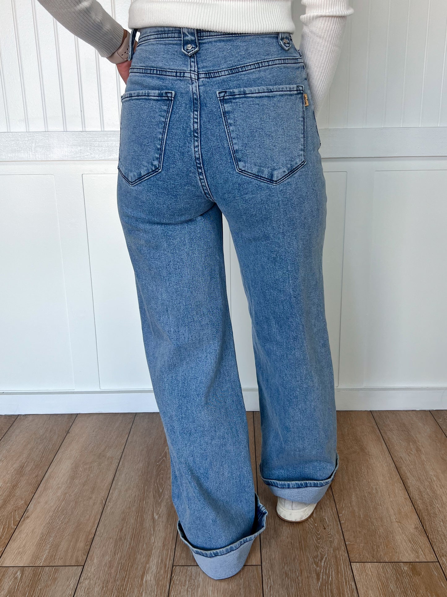 Sutton Wide Leg Medium Stone Rigid Comfort Stretch Jeans-Vibrant M.i.U-BIN A2,bottoms-The Twisted Chandelier