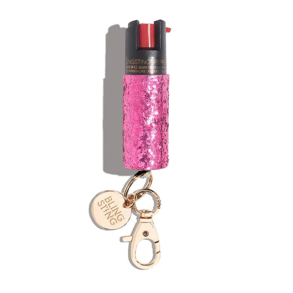 Pink Glitter Pepper Spray-Personal Defense-BLINGSTING-Faire-The Twisted Chandelier
