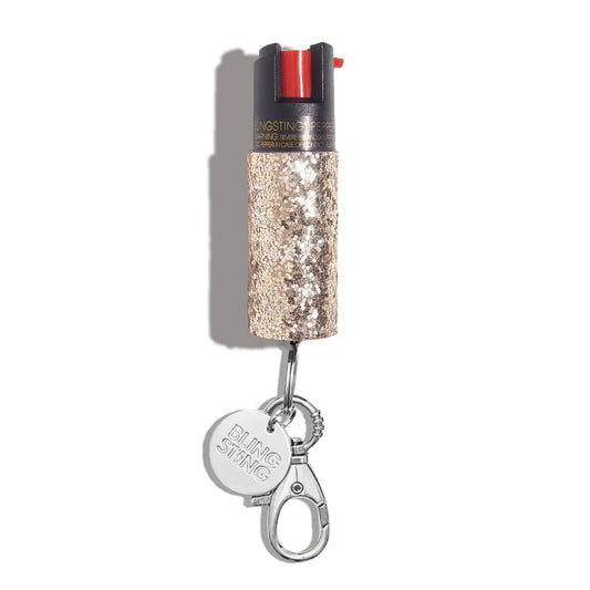 Rose Gold Glitter Pepper Spray-Personal Defense-BLINGSTING-Faire-The Twisted Chandelier
