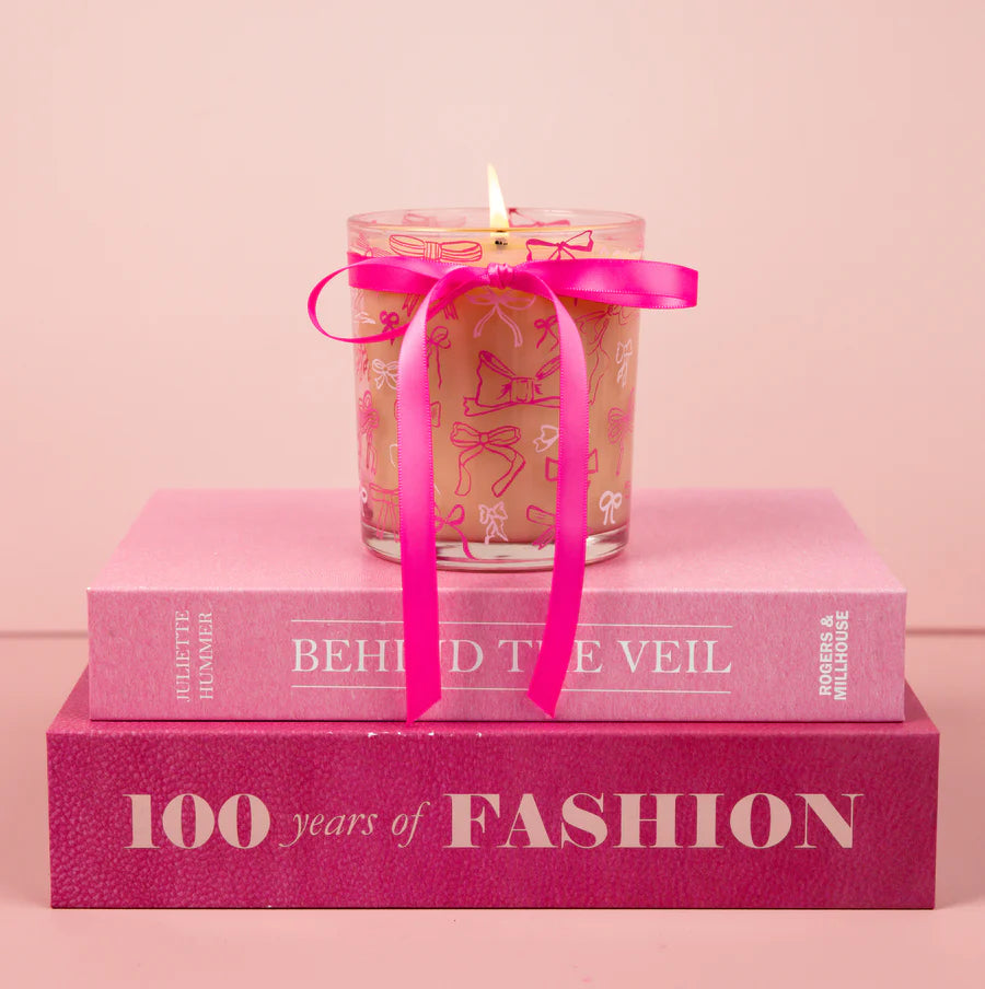Sweet Grace Pink Bow Candle | Bridgewater Candle Company-Candle-Bridgewater-Bridgewater,FD 11/1/25-The Twisted Chandelier