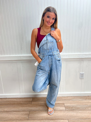 Andie Denim Barrel Overalls-Overalls-Bluivy-DJR,Fall Favorites,NewArrival-The Twisted Chandelier