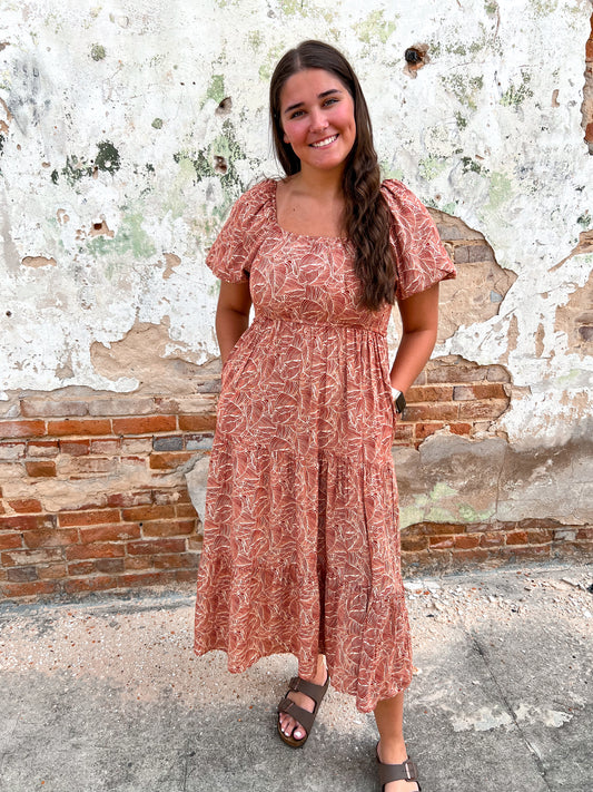 Lillie Tiered Flowy Dress-Dress-Southern Grace Wholesale-7804B, Bin a1-The Twisted Chandelier