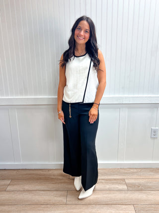 Teagan High Waist Straight Ankle Woven Pants-Pants-Active Basic | Active USA-bottoms,FD 05/14/26-The Twisted Chandelier