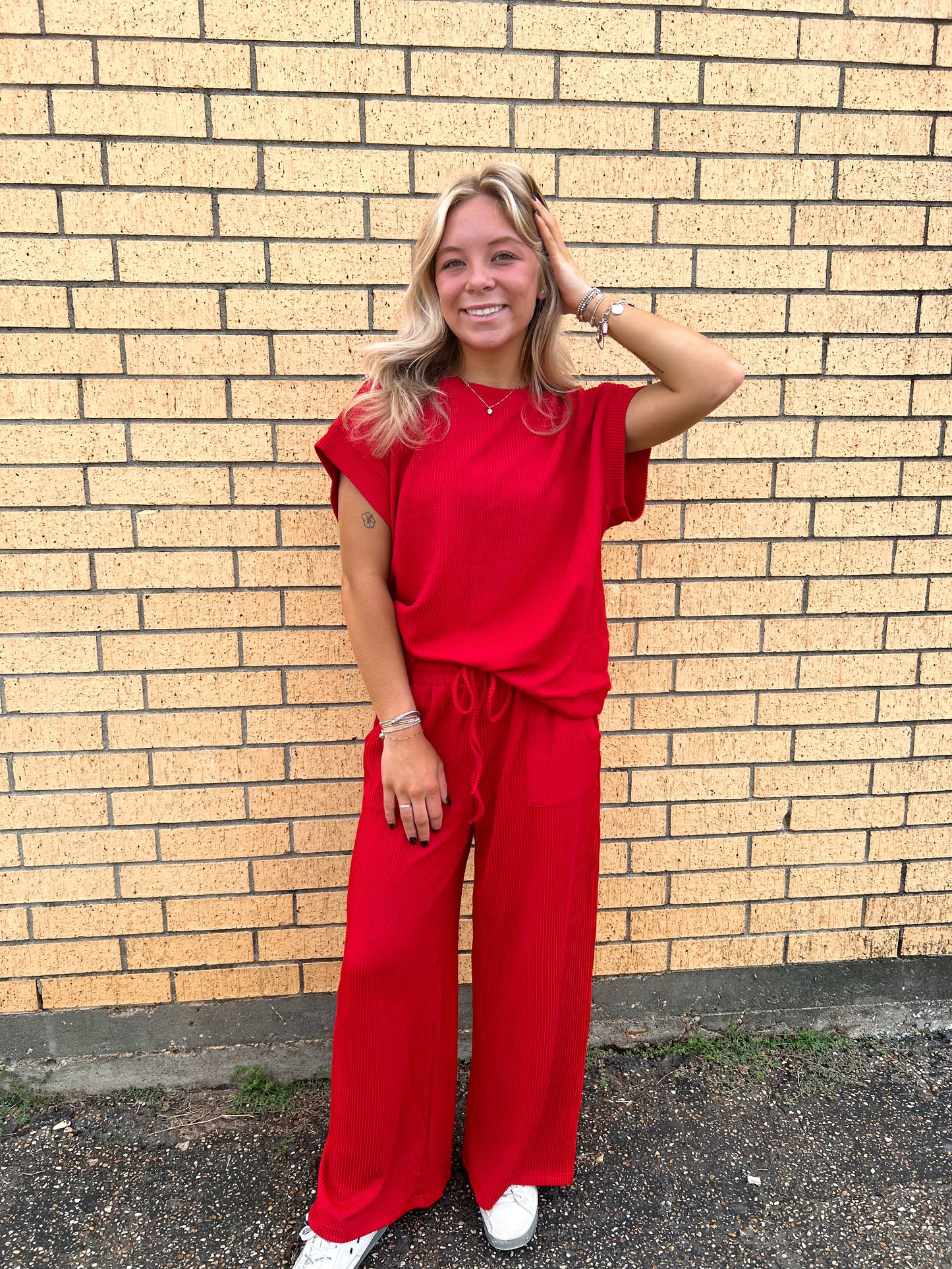 Penny Striped Rib Knit Pants-Pants-Sewn and Seen-Bin C5,bottoms,FD 09/22/25-The Twisted Chandelier
