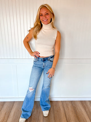 Mikayla Sleeveless Turtle Neck Sweater Top-Active Basic | Active USA-FD 12/08/25,Tops Collection-The Twisted Chandelier