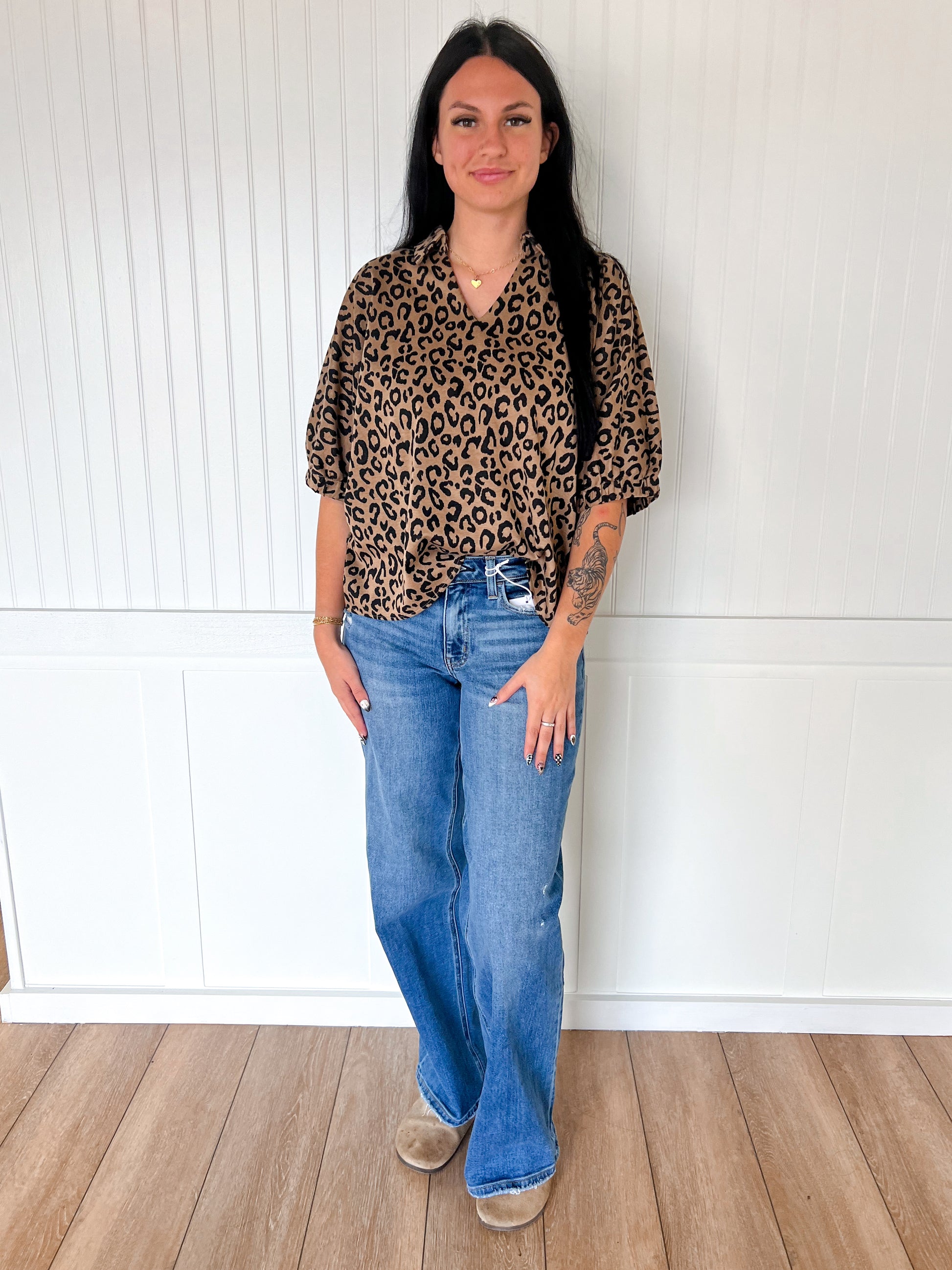 Nyx Drop Shoulder Leopard Top-top-jodifl-08/29/25,Bin B4,FD 08/26/25,G14258-2,OGP 59.99,Tops Collection-The Twisted Chandelier