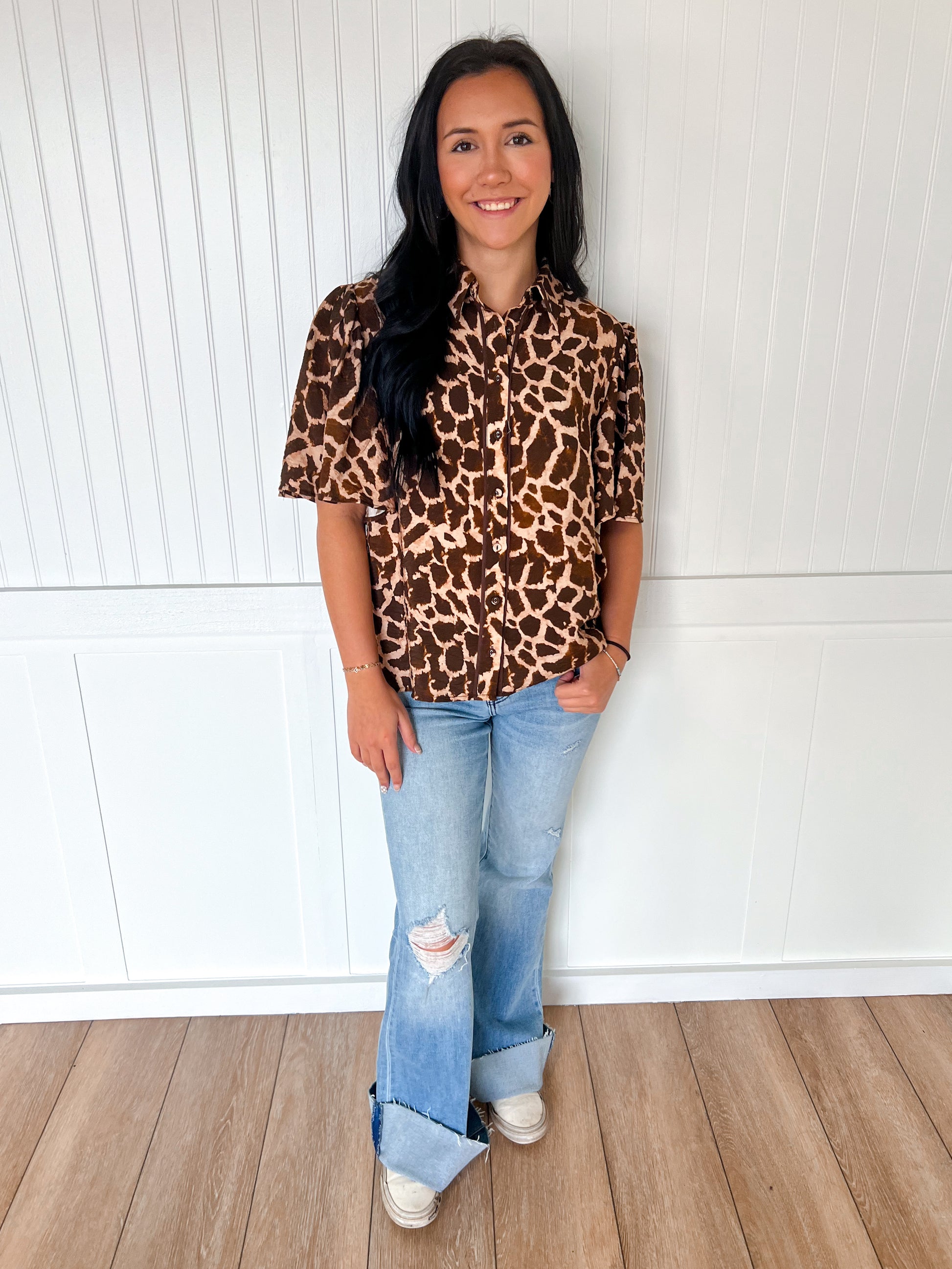 Nova Printed Woven Top-FLYING TOMATO-BIN A 3,FD 8/5/25,IT13762,Tops Collection-The Twisted Chandelier