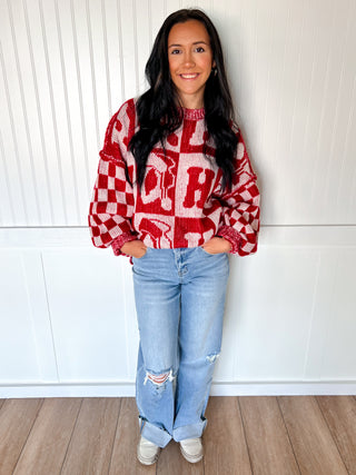 Oversized Sweater With Hohoho-Sweater-Fantastic Fawn-BIN A 3,IFKT51707-09,OGP 58.95-The Twisted Chandelier