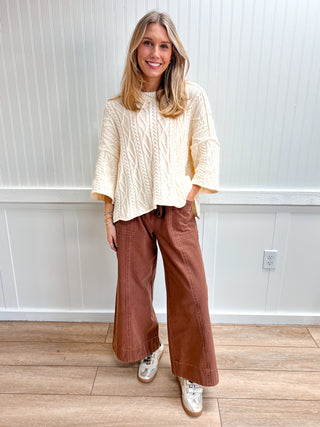 Harper Oversized Bell Sleeve Cable Knit Sweater-Shirts & Tops-Bluivy-05/21/26,FD 01/28/26,OGP 62.95,Tops Collection-The Twisted Chandelier