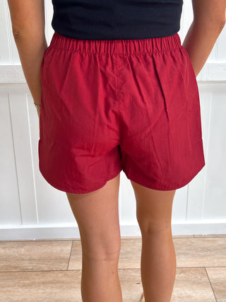 Laken Lulu Mac Shorts - Maroon