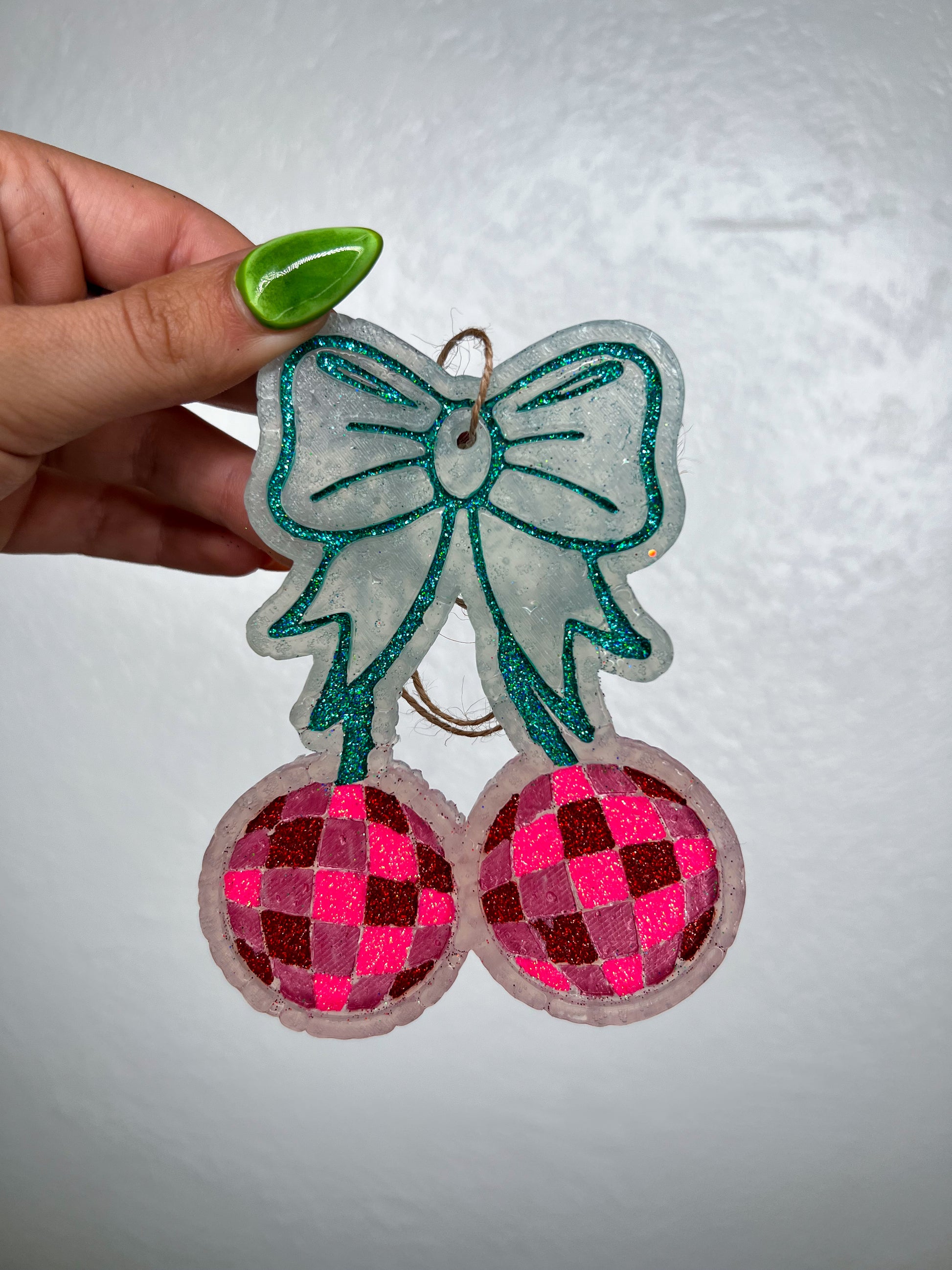 Disco Cherries with Bow Car Freshie-Southern Creek Wholesale-Fierce-The Twisted Chandelier