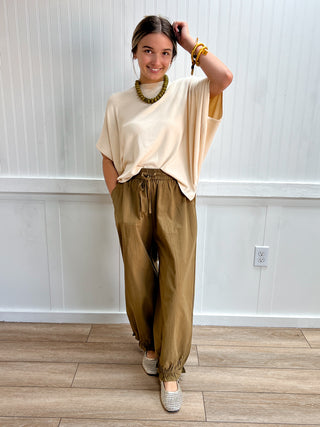 Eden Solid Wide Leg Pants