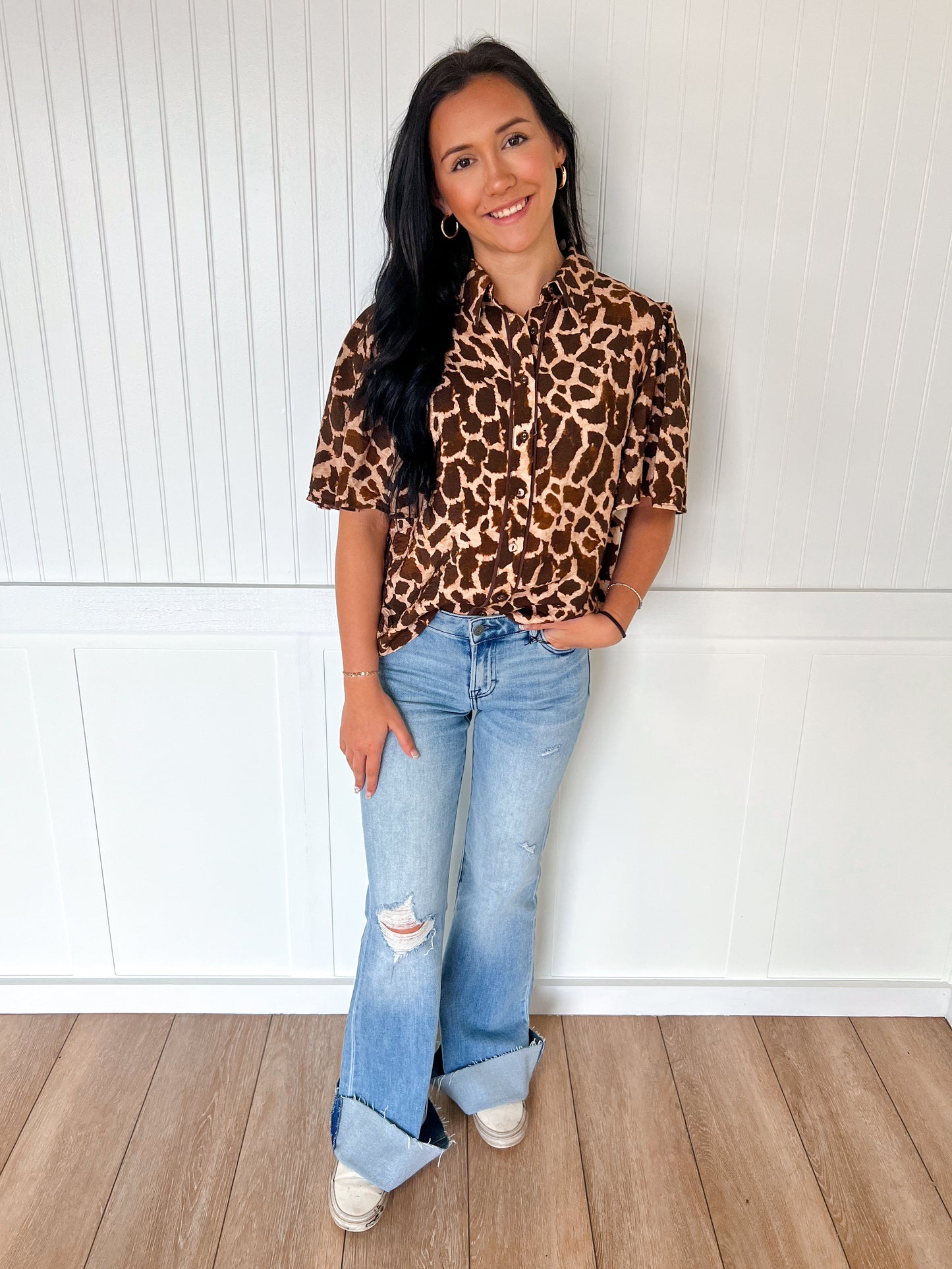 Nova Printed Woven Top-FLYING TOMATO-BIN A 3,FD 8/5/25,IT13762,Tops Collection-The Twisted Chandelier