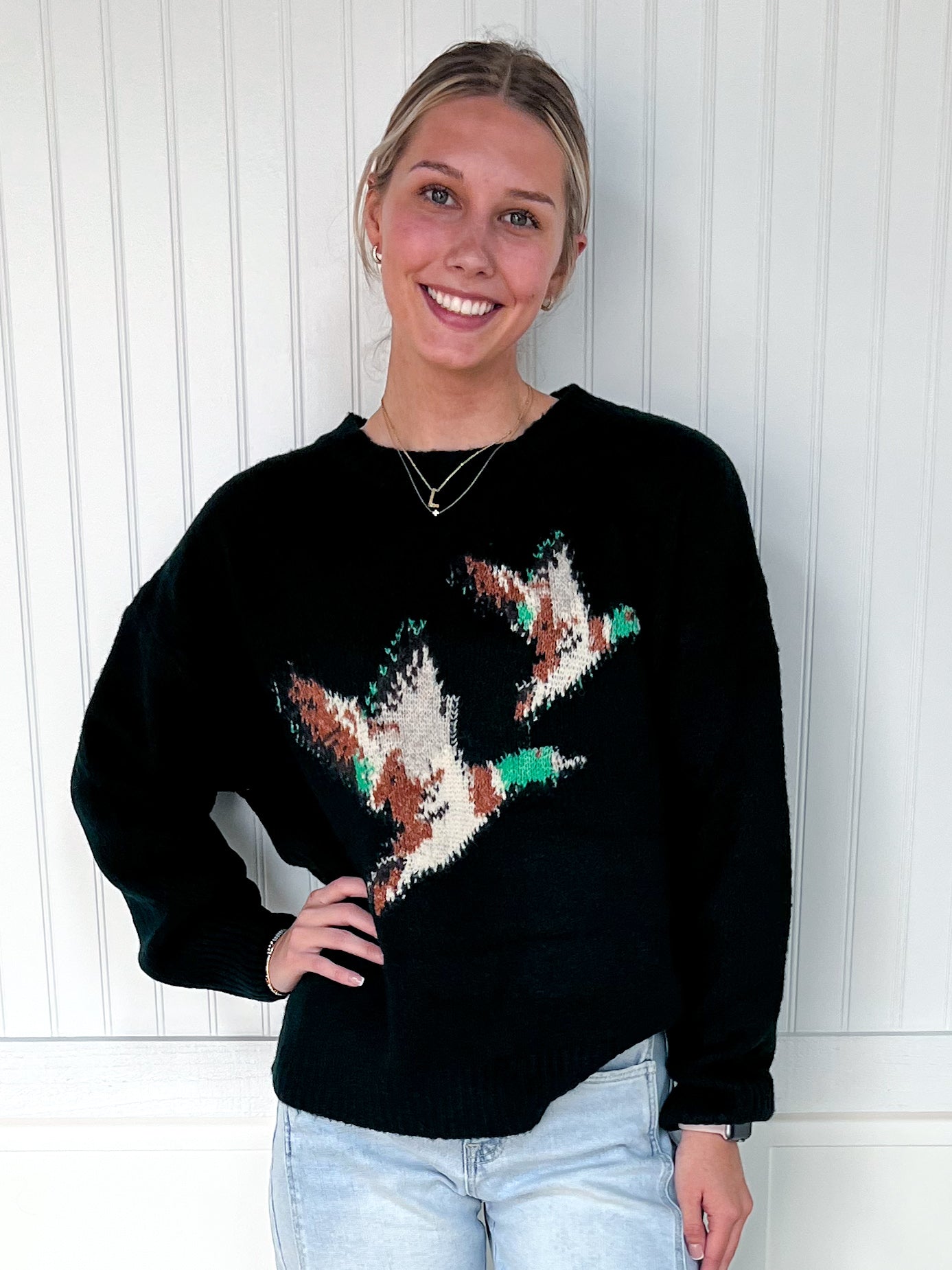 Frankie Soft Knit Flying Duck Sweater-Bailey Rose-02/10/26,FD 01/23/26,OGP 64.95,Tops Collection-The Twisted Chandelier