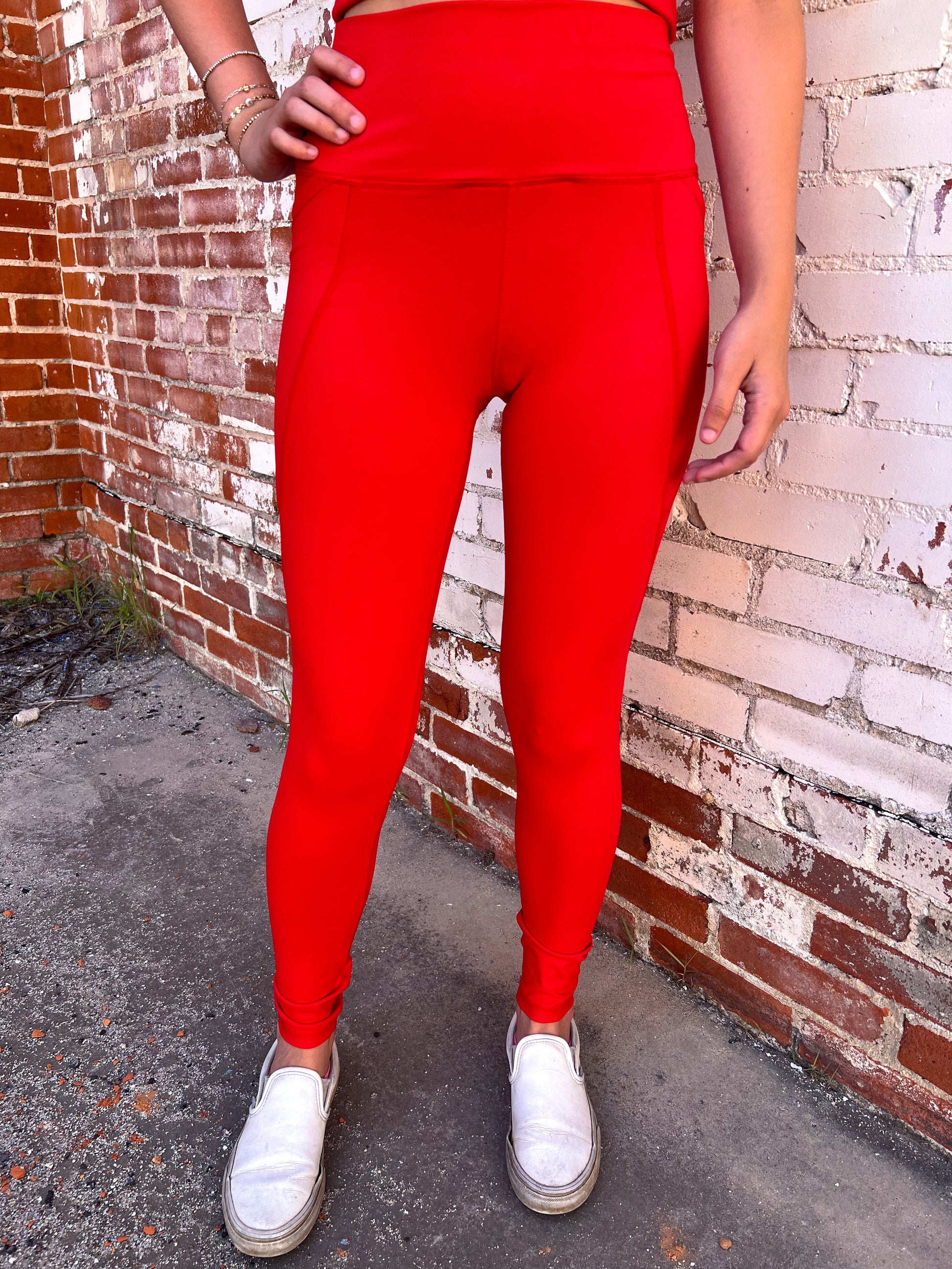 Lilly Tapered Band Essential Solid Highwaist Leggings-Active Wear-Mono B-09/13/25,Bin C4,bottoms,FD 01/07/25,OGP 28.99-The Twisted Chandelier