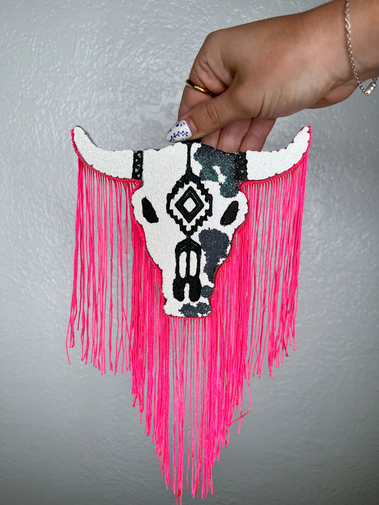 White and Hot Pink Freshie-Ginger & Lace-Big Bull-Mandarin Orange Blossom-The Twisted Chandelier