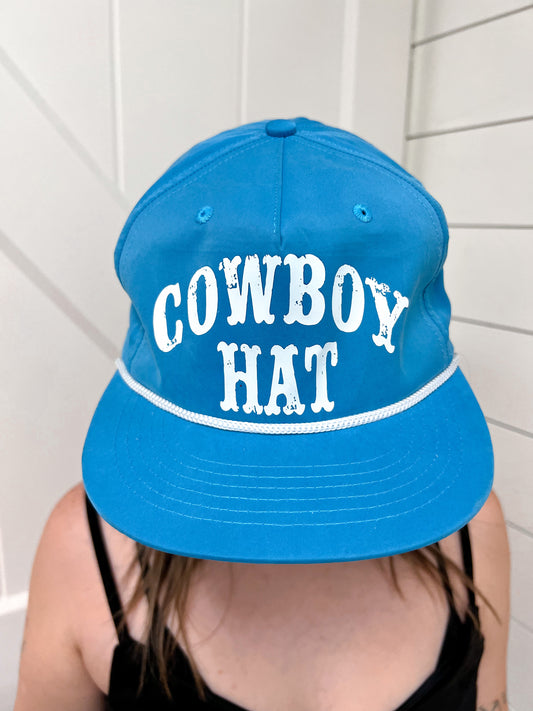 Blue Cowboy Hat Snapback-Hat-Bling-A-Gogo--The Twisted Chandelier